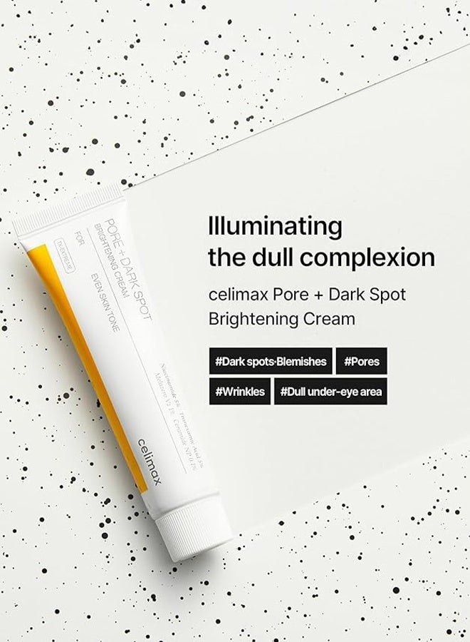 celimax Pore+Dark Spot Brightening Cream | with Niacinamide, Tranexamic Acid, TXA Cream, Pore Minimizer, Non-Irritating, Hydrating, For Sensitive Skin 35ml - Image 3